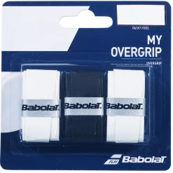 Hot Sale 😀 Babolat My Overgrip White Black White 🌟