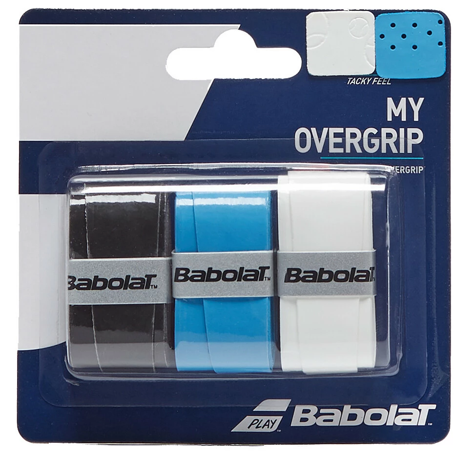 Wholesale 😀 Babolat My Overgrip Black Blue White 😉 3 Wholesale 😀 Babolat My Overgrip Black Blue White 😉