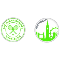 Cheap 🔔 Babolat Wimbledon Vibration Dampener White Green 🔔