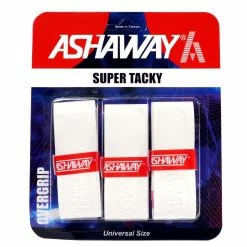 Brand new ❤️ Ashaway Super Tacky Overgrips Pack Of 3 - White ✨