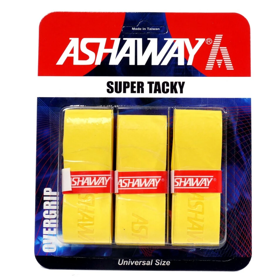 Promo ๐ Ashaway Super Tacky Overgrips Pack Of 3 - Yellow โจ 3 Promo ๐ Ashaway Super Tacky Overgrips Pack Of 3 - Yellow โจ