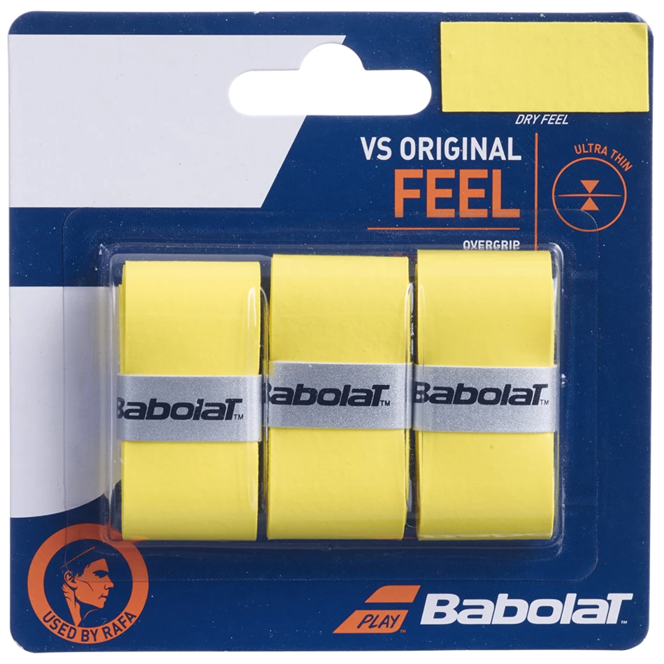 Deals โ๏ธ Babolat VS Original Feel Grip 3 Pack - Yellow ๐ 3 Deals โ๏ธ Babolat VS Original Feel Grip 3 Pack - Yellow ๐