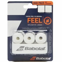 Best Pirce 👍 Babolat Syntec Pro And VS Original Duo Pack White 👏