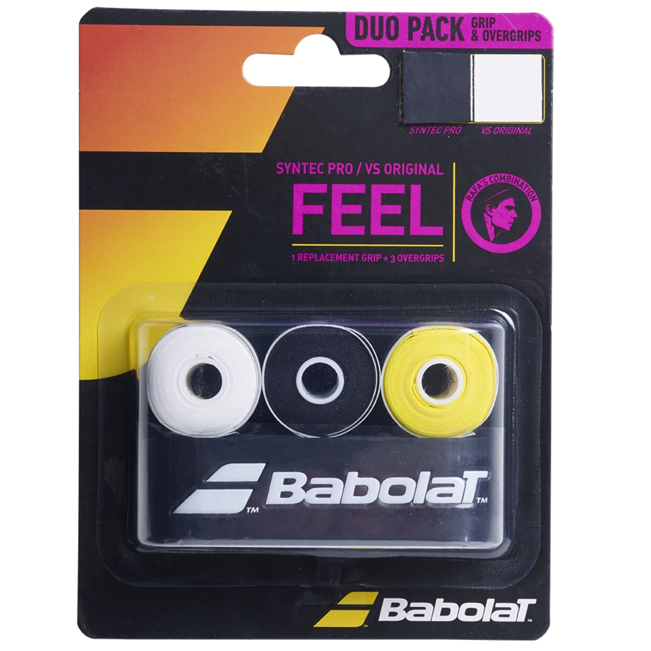 Buy ⭐ Babolat Syntec Pro And VS Original Duo Pack Black Yellow White ⌛ 3 Buy ⭐ Babolat Syntec Pro And VS Original Duo Pack Black Yellow White ⌛