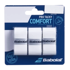 Buy 👏 Babolat Pro Tacky Comfort Overgrip - White 🔥