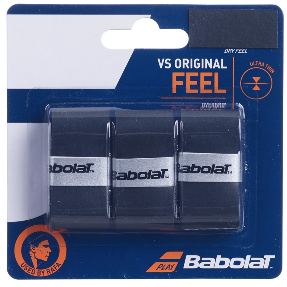 Cheap 😀 Babolat VS Original Feel Grip 3 Pack - Black 🛒 3 Cheap 😀 Babolat VS Original Feel Grip 3 Pack - Black 🛒