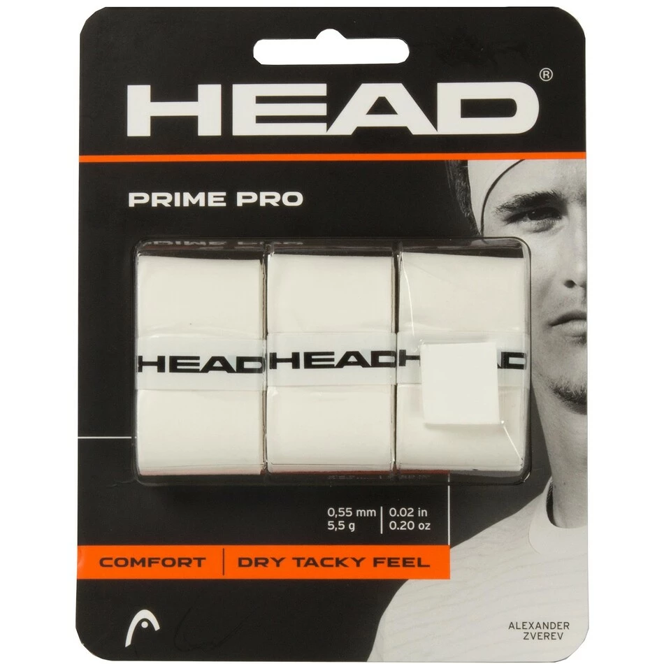 Best Pirce 👏 Head Prime Pro Overgrips Pack Of 3 - White 😍 3 Best Pirce 👏 Head Prime Pro Overgrips Pack Of 3 - White 😍