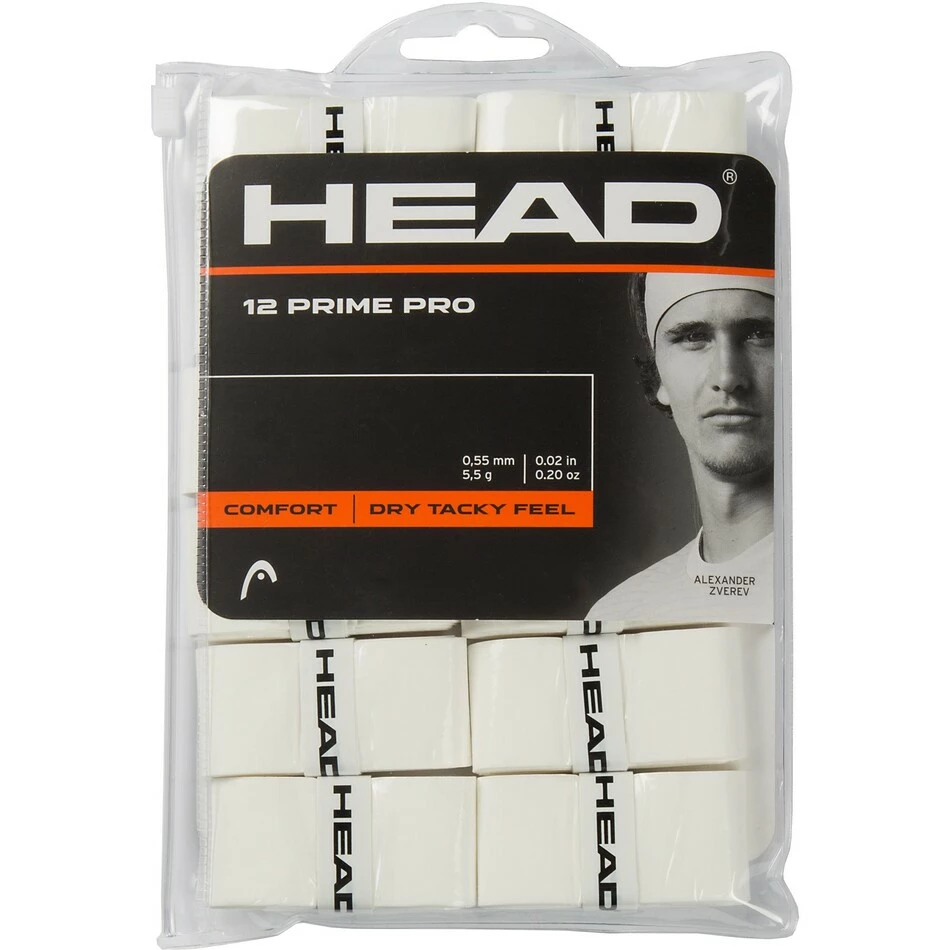 Cheapest โ Head Prime Pro Overgrips Pack Of 12 - White ๐ 3 Cheapest โ Head Prime Pro Overgrips Pack Of 12 - White ๐