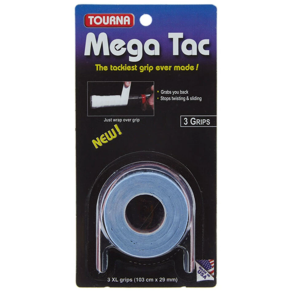 Outlet 🌟 Tourna Mega Tac Grip XL Blue - 3 Grips 🥰 3 Outlet 🌟 Tourna Mega Tac Grip XL Blue - 3 Grips 🥰