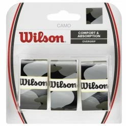 Deals 😀 Wilson Camo Overgrip 3 Pack - Black 👏