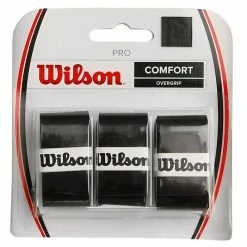 New 👏 Wilson Pro Overgrip 3 Pack - Black 😉