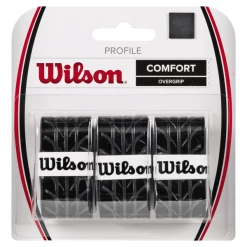Deals 🌟 Wilson Profile Overgrip 3 Pack Black ❤️