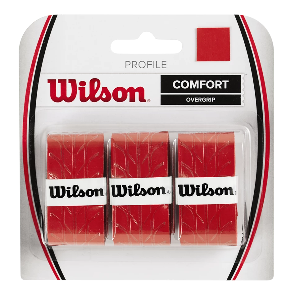 Buy ๐ Wilson Profile Overgrip 3 Pack Red ๐ 3 Buy ๐ Wilson Profile Overgrip 3 Pack Red ๐