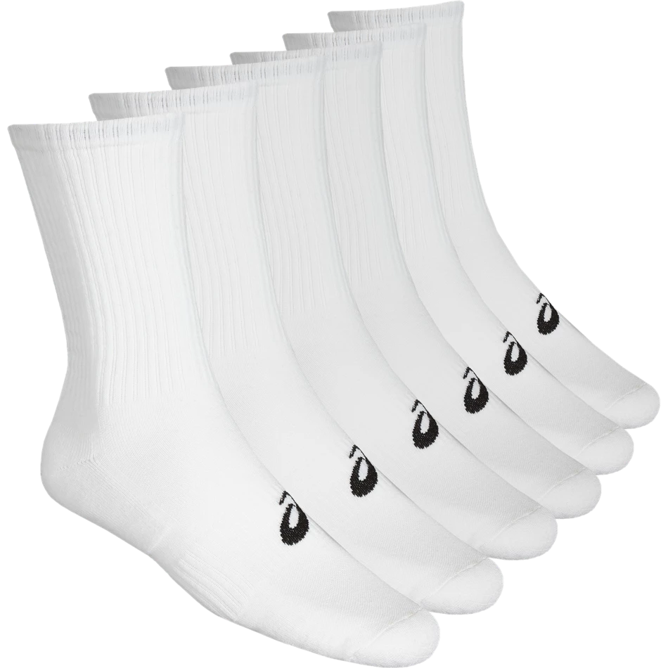 Budget ✔️ Asics Crew 🧦 Socks 6 Pack White 🎁 3 Budget ✔️ Asics Crew 🧦 Socks 6 Pack White 🎁