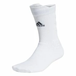 Best deal 🧨 Adidas Alphaskin Max Cushion Crew 🧦 Socks White 😀