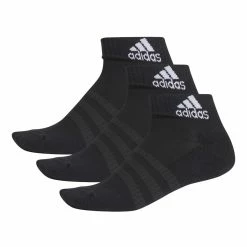 Coupon ⌛ Adidas Cushion Ankle Sock 3 Pack Black ✔️