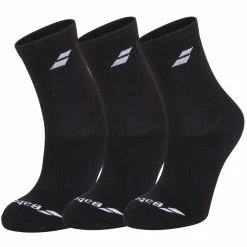 Brand new 🥰 Babolat Mens Crew 🧦 Socks 3 Pack Black 🔔