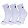 New ❤️ Babolat Junior 🧦 Socks 3 Pack White 🎉 -Tecnifibre Shop ASBA24419Junior3PackWhite P1
