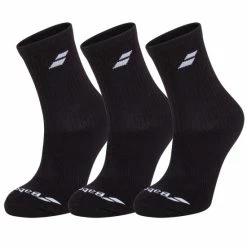 New 🌟 Babolat Junior 🧦 Socks 3 Pack Black 👍
