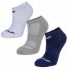 Flash Sale 🥰 Babolat Men's Invisible 🧦 Socks 3 Pack White Estate Blue Grey 💯 -Tecnifibre Shop ASBA25970MensInvisible3PackWhiteGreyBlue P1