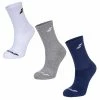 Hot Sale 👏 Babolat Junior 🧦 Socks 3 Pack White Grey Estate Blue ✔️ -Tecnifibre Shop ASBA25979Junior3PackWhiteGreyBlue P1