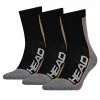 Best Pirce 🎁 Head Performance Tennis Sock 3 Pack Black Grey 👏 -Tecnifibre Shop ASHE25762PerfromanceTennisSockBlack P1