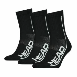 Outlet 👏 Head Performance Tennis Sock 3 Pack Black White 👍