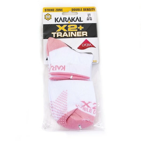 Deals ๐ฅฐ Karakal X2+ Trainer ๐งฆ Socks White Pink ๐ 4 Deals ๐ฅฐ Karakal X2+ Trainer ๐งฆ Socks White Pink ๐ - Image 2