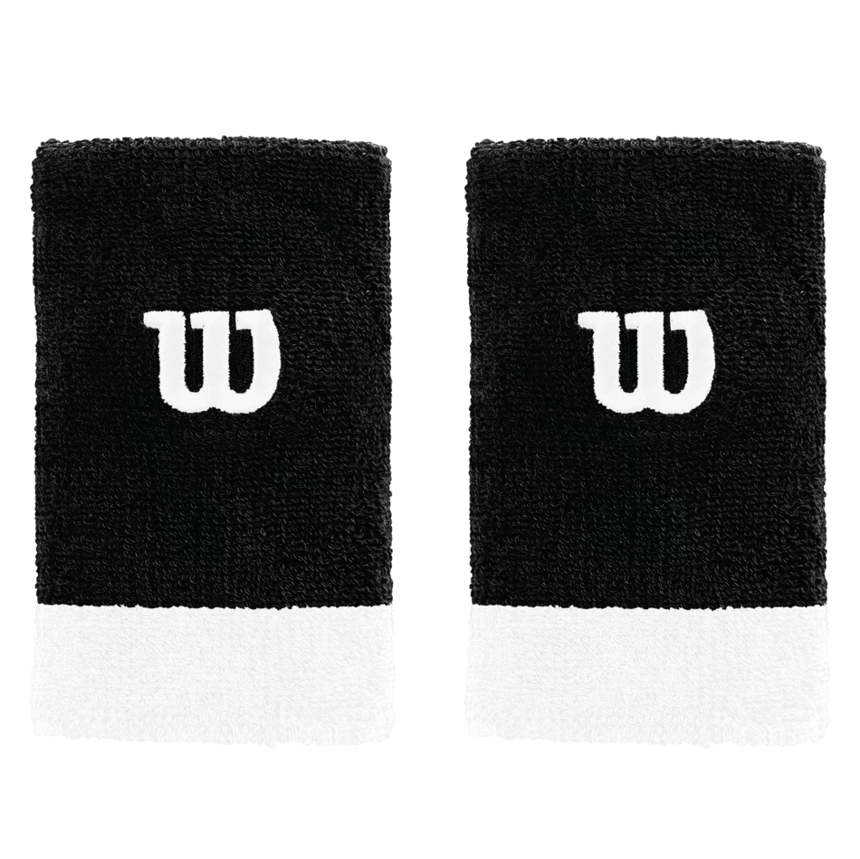 Best Pirce ๐คฉ Wilson Extra Wide W Wristband Pack Of Two Black White โจ 3 Best Pirce ๐คฉ Wilson Extra Wide W Wristband Pack Of Two Black White โจ