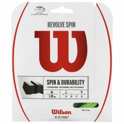 Flash Sale 🎁 Wilson REVOLVE 16 Tennis String Set 1.3mm Gauge Green ⌛