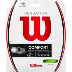 Deals 🌟 Wilson Sensation 16 Neongreen Tennis String Set 👍
